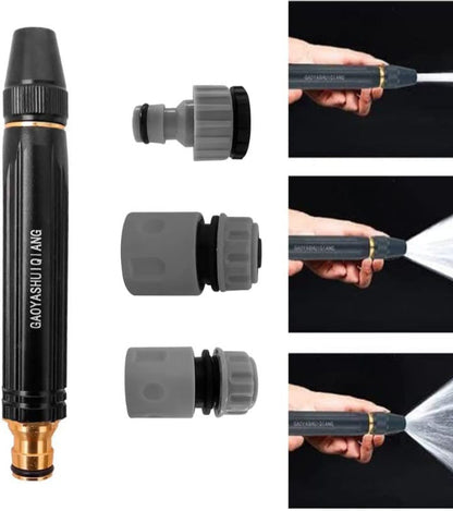 Portable High Pressure Washing Water Nozzle (Black)