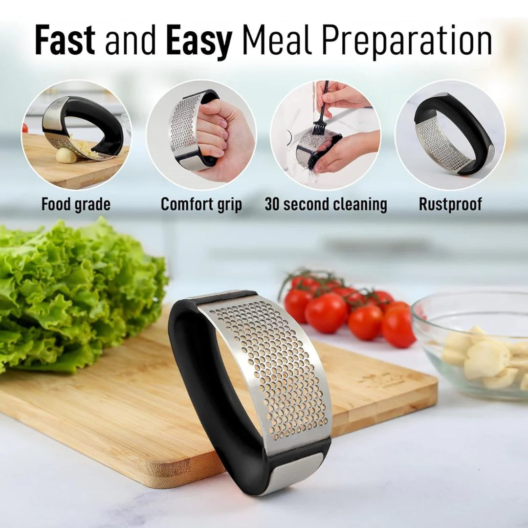 Stainless Steel Garlic Crusher