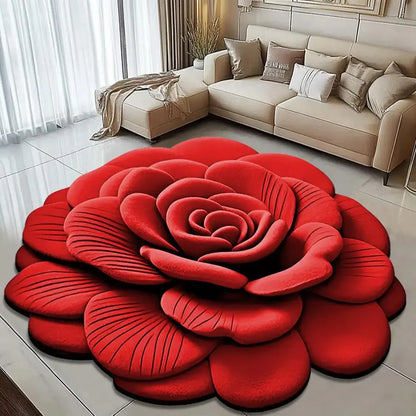 3D Floral Plush & Diatomaceous Earth Floor Mat