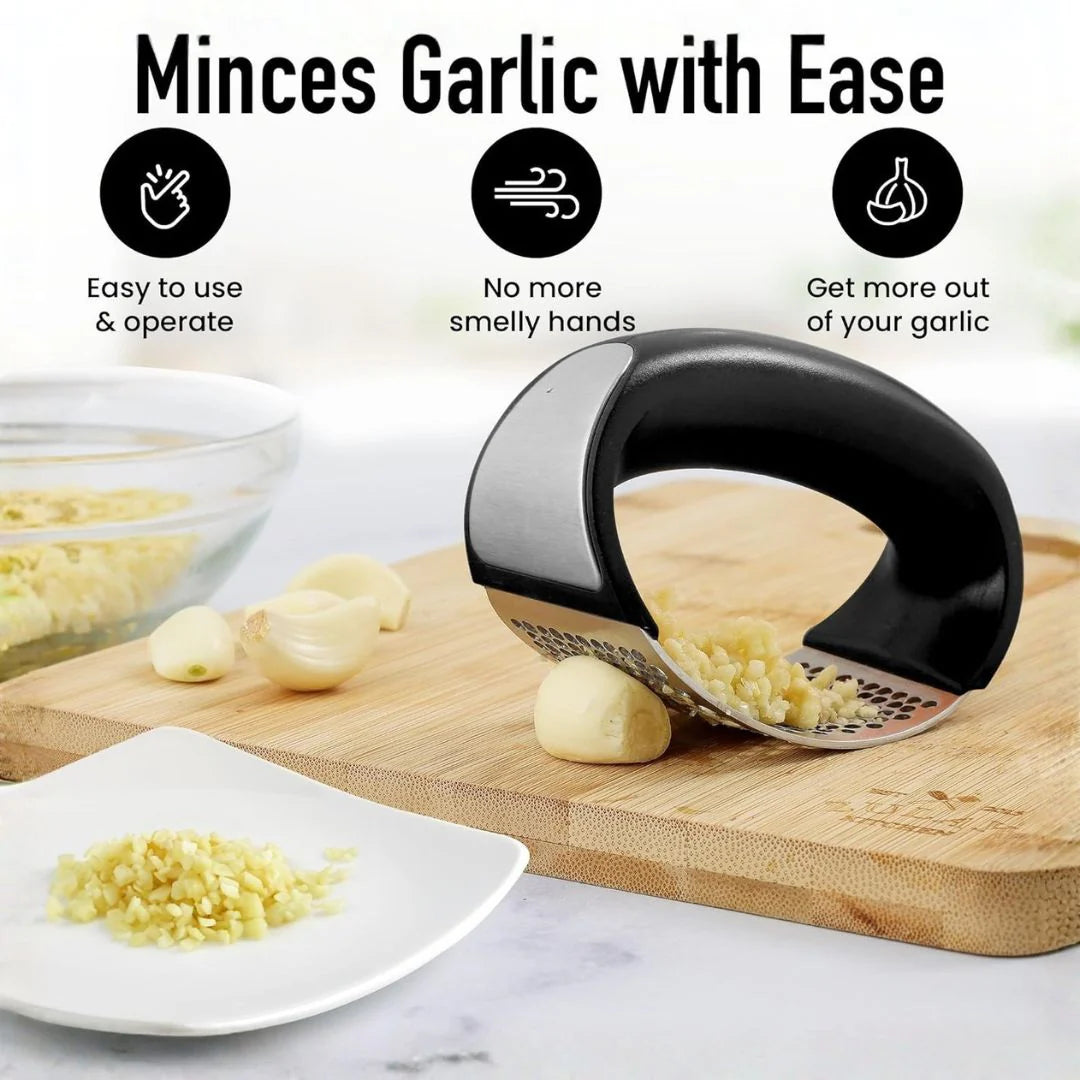 Stainless Steel Garlic Crusher