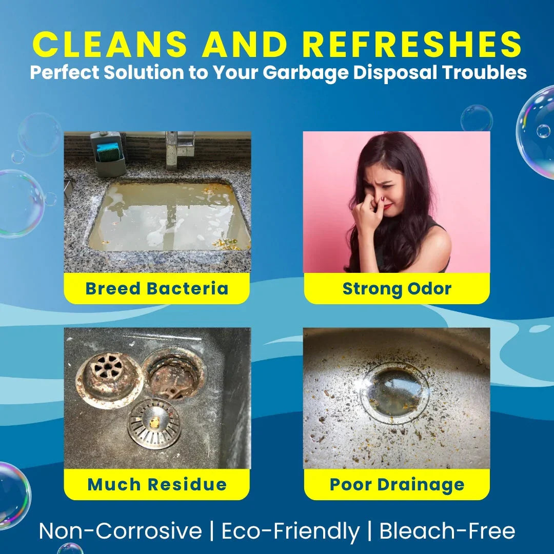 LemonBlast Yellow Bubble Tablets – Odor Eliminator + Blockage Remover