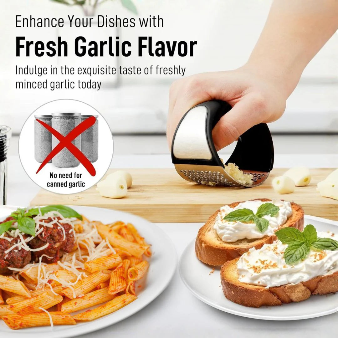 Stainless Steel Garlic Crusher