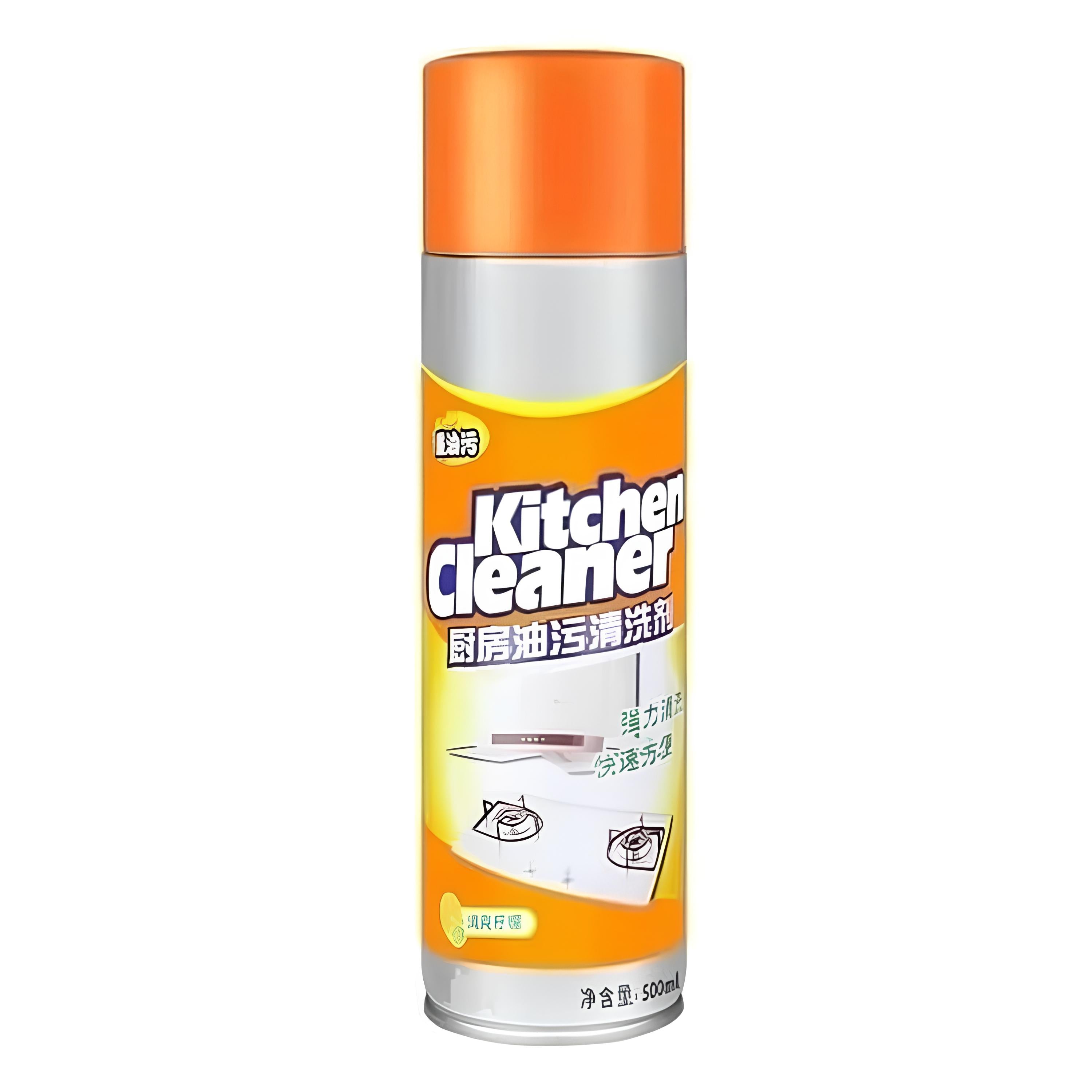 Multipurpose Bubble Foam Kitchen Cleaner Spray | Oil & Grease Stain Remover