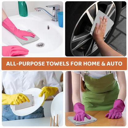 Microfiber Cleaning Cloth Roll – (20 Sheets) Reusable & Super Absorbent