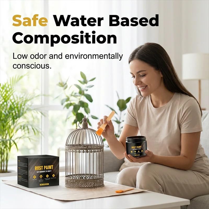 Metallic Paint Rust Converter, 2 in 1 Rust Converter Paint and Primer