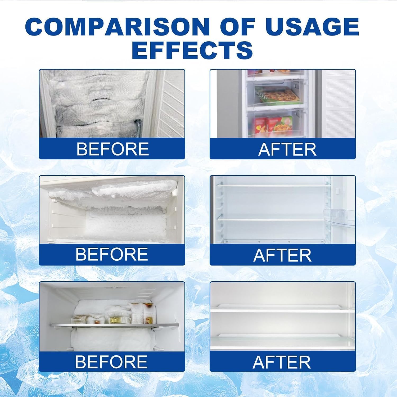 Refrigerator Defrosting Spray | Fast Ice Melt & Deicing Formula
