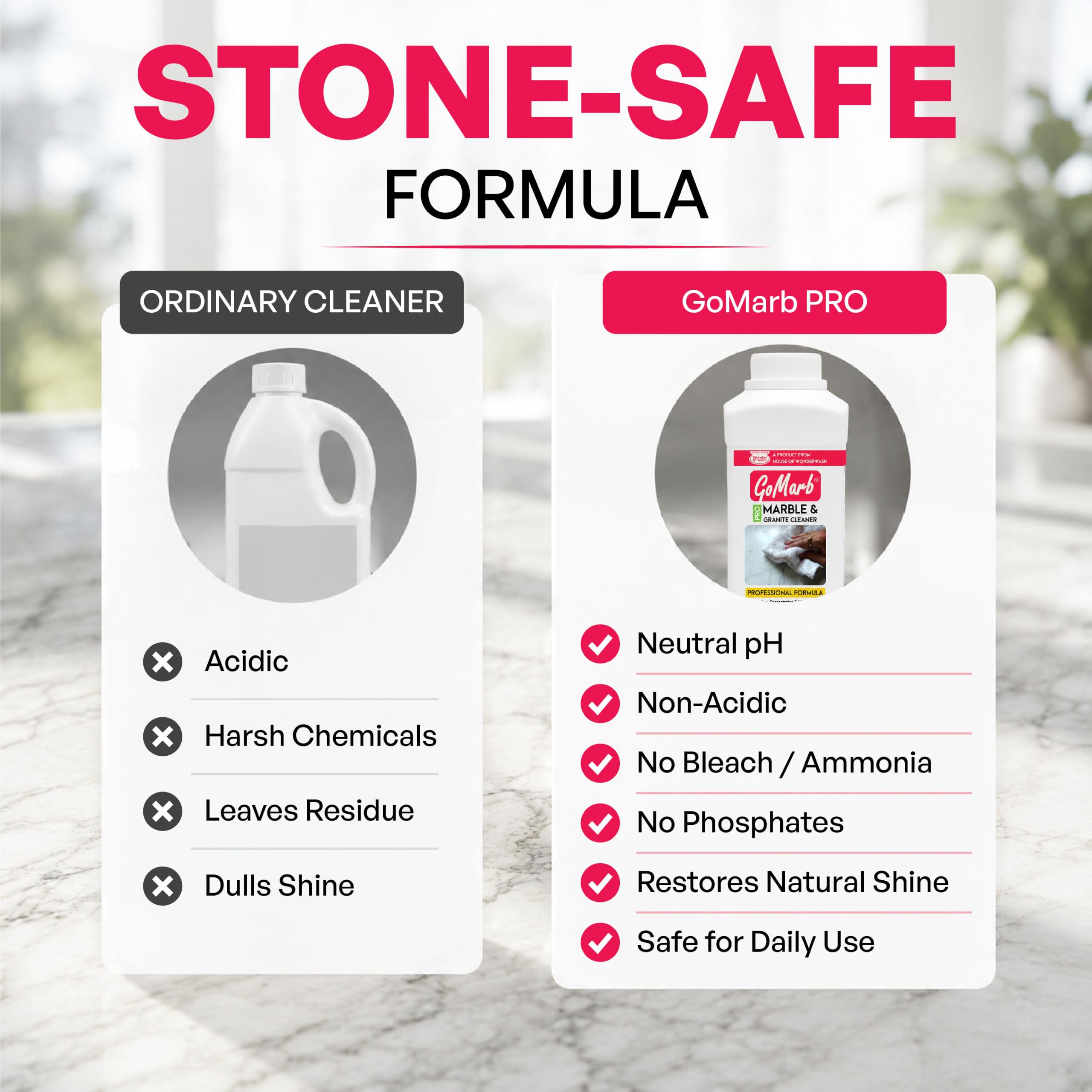 Pro Marble & Granite Cleaner Concentrated
