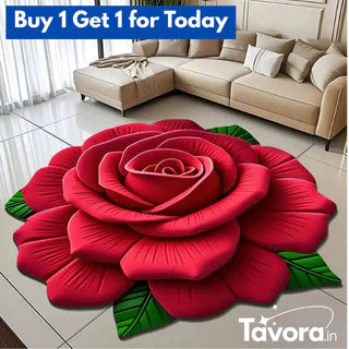 3D Floral Plush & Diatomaceous Earth Floor Mat