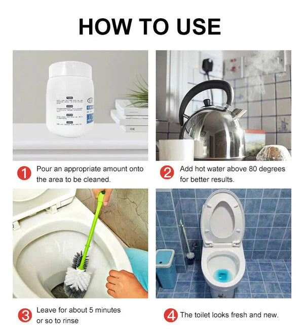 Powerful Toilet Cleaner Active Oxygen Agent