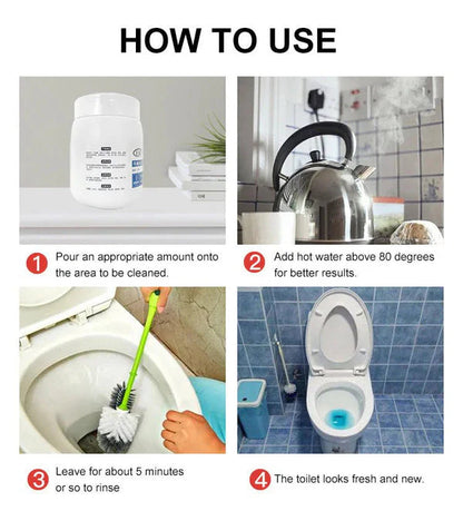 Powerful Toilet Cleaner Active Oxygen Agent