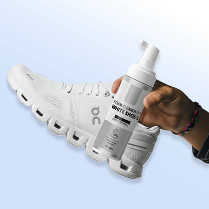 Water-free foam shoe cleaner