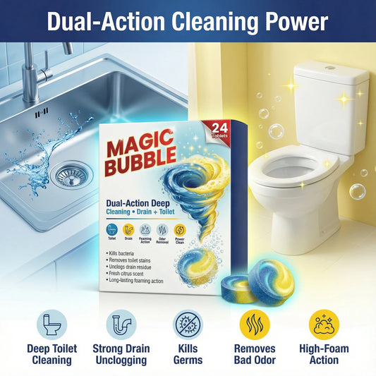 Magic Bubble Cleans while removing blockages