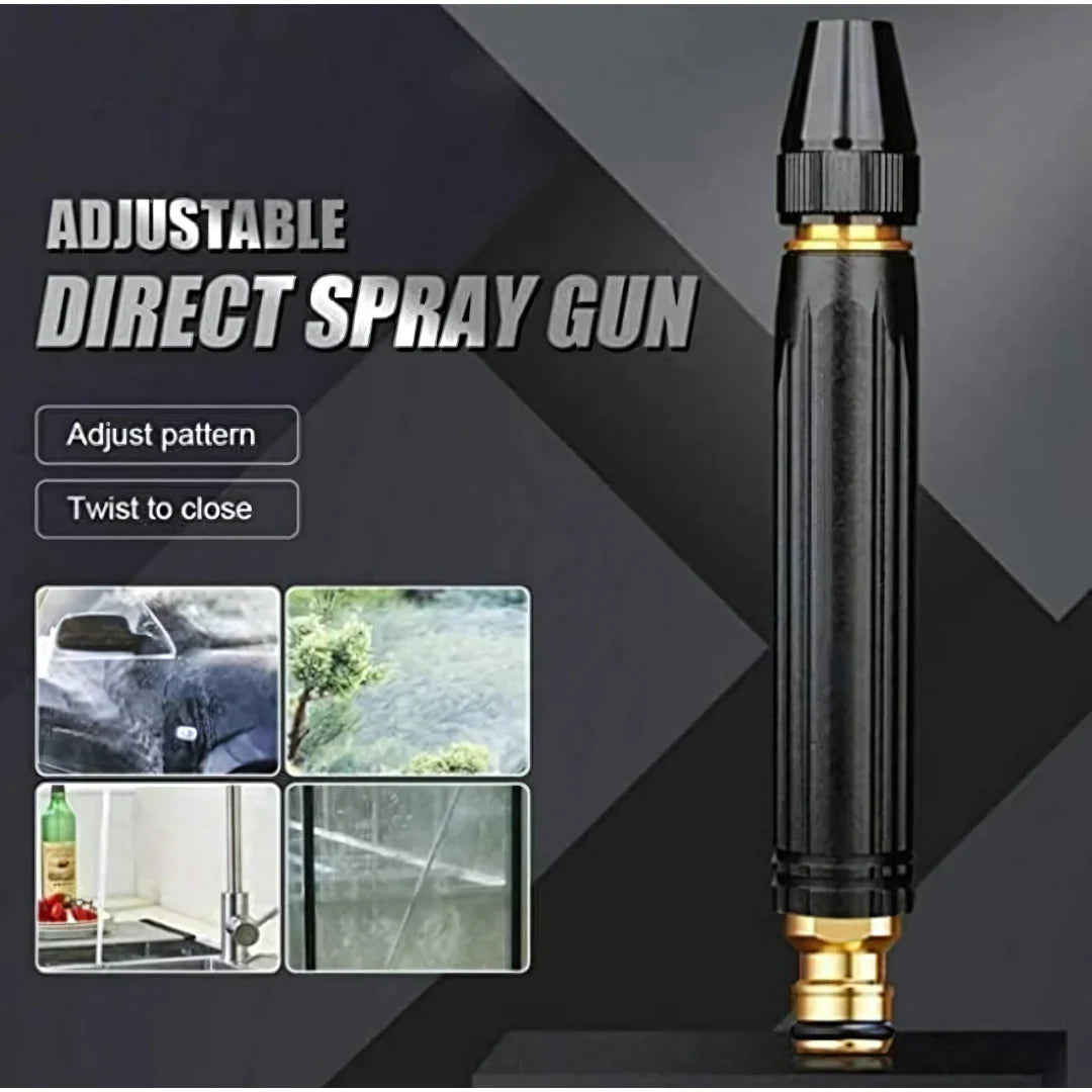 Portable High Pressure Washing Water Nozzle (Black)