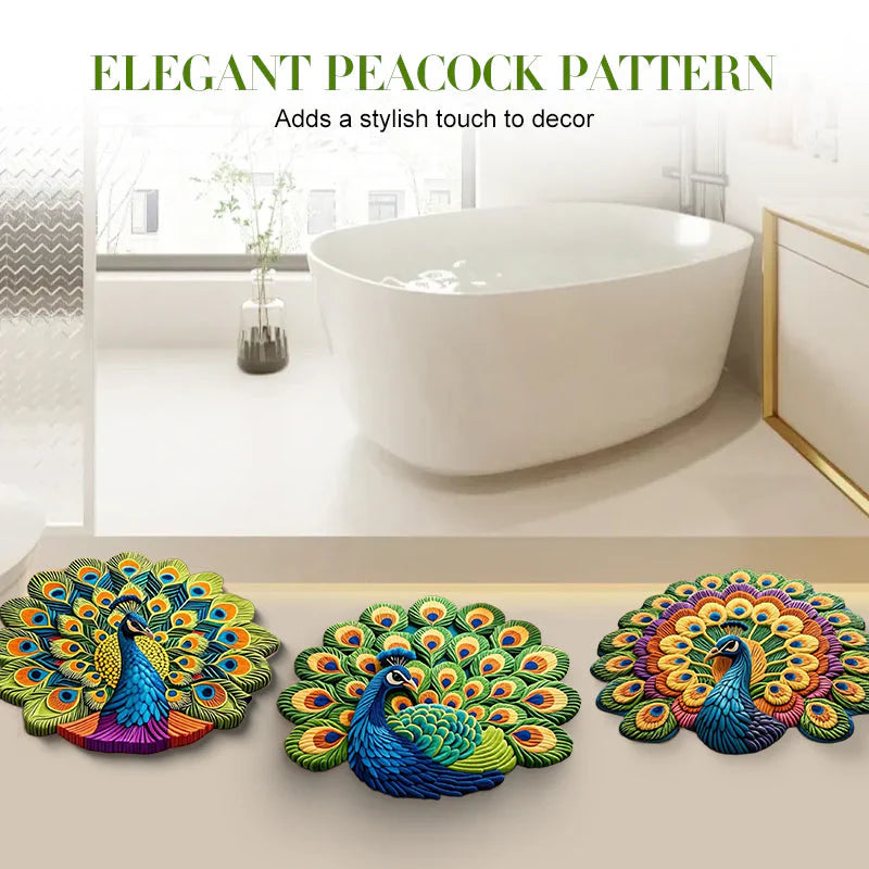 Quick-Dry Non-Slip Peacock Mat |⏳Time-Limited Special⏰