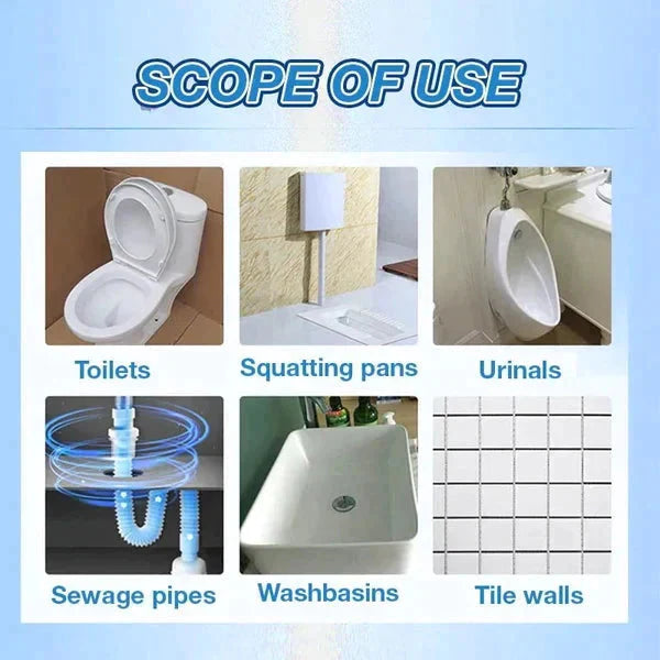 Powerful Toilet Cleaner Active Oxygen Agent